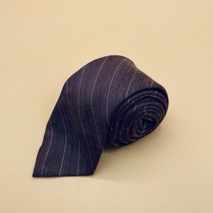 VTG Eurosilk By Don Loper Tie Beverly Hills Striped‎ Abstract Maroon